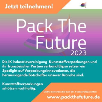 PackTheFuture Award: Wettbewerb für nachhaltige Verpackungsinnovationen aus Kunststoff startet!