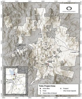 Osisko Development erweitert T2-Mineralisierung 55 Meter neigungsabwärts bei Trixie, Tintic Projekt