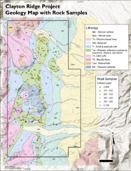 USCM definiert breites mineralisiertes Lithium-Tonstein-System auf Clayton Ridge Lithium Vorkommen