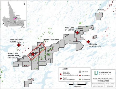 Labrador Uranium gibt die Untersuchungsergebnisse des Explorationsprogramms 2022 auf dem Grundstück Central Mineral Belt in Labrador bekannt
