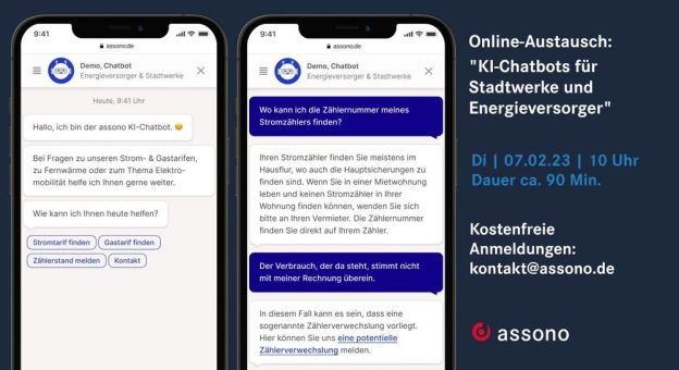 Online-Austausch: Nutzen von KI-Chatbots für Stadtwerke und Energieversorger (Vortrag | Online)