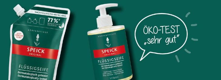 ÖKO-TEST bewertet Speick Original Flüssigseife mit „sehr gut“