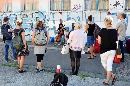 Musik und Lesungen am Ort der zerstörten Ez-Chaim-Synagoge