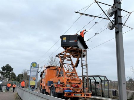 Straßenbahnen fahren wieder bis zur Römerquelle