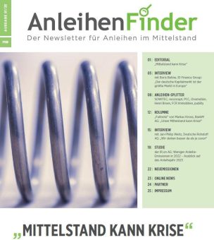 „Anleihen Finder“ – Ausgabe Februar-01-2023: Der Newsletter für Anleihen im Mittelstand