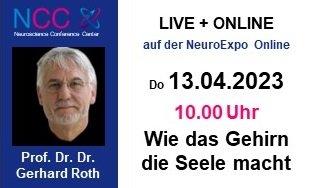 Wie das Gehirn die Seele macht – LIVE, Online-Vortrag am Donnerstag, 13. April um 10 Uhr