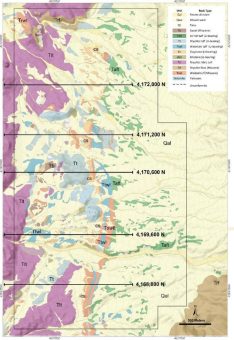 USCM meldet Querschnitte, die auf beträchtliche Mächtigkeiten von Lithium führenden Einheiten auf dem Clayton Ridge Lithium Grundstück schließen lassen