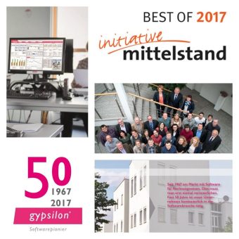 gypsilon Software GmbH – BEST OF 2017, initiative mittelstand