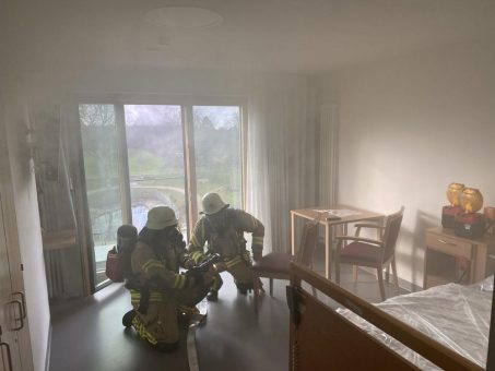 Großübung der Feuerwehr im GRN-Betreuungszentrum