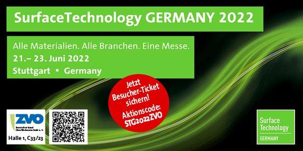 SurfaceTechnology GERMANY: Aktionscode für kostenfreie Eintrittskarten