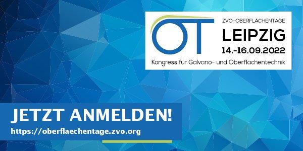 ZVO-Oberflächentage: Anmeldeportal freigeschaltet