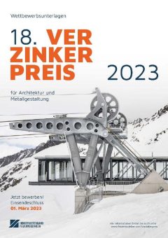 Verzinkerpreis für Architektur und Metallgestaltung 2023 – Countdown läuft