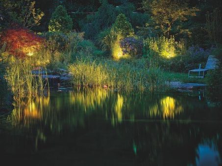 Strom sparen am Gartenteich