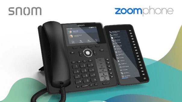 Snoms Tischtelefone der Serie D7xx sind nun auch für Zoom zertifiziert
