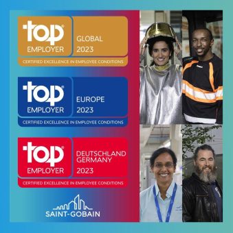 Saint-Gobain als „Top Employer 2023” ausgezeichnet