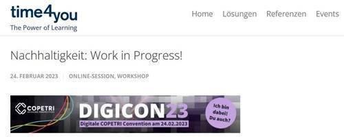 Nachhaltigkeit und Transformation auf der Digicon 23