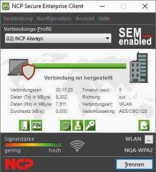 NCP VPN Clients mit QoS