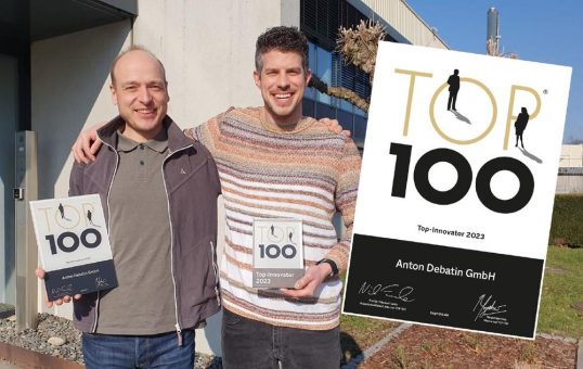 Anton Debatin GmbH gehört zu den TOP 100 innovativsten Unternehmen