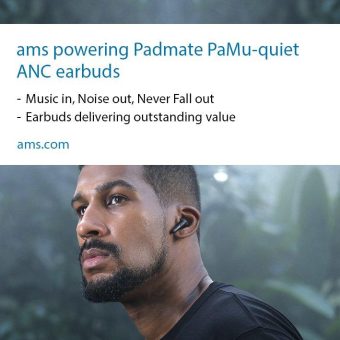 Padmate stellt die best-in-class ANC-Funktion von ams in den Mittelpunkt seines Viralmarketings für die neuen PaMu Quiet-Ohrhörer