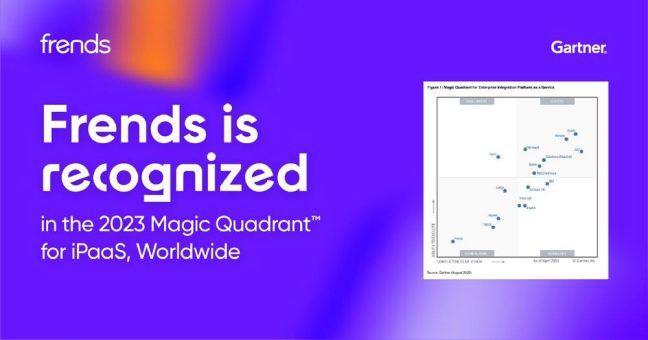 Frends ist stolz darauf, für iPaaS im Gartner® Magic Quadrant™ 2023 erwähnt zu werden!