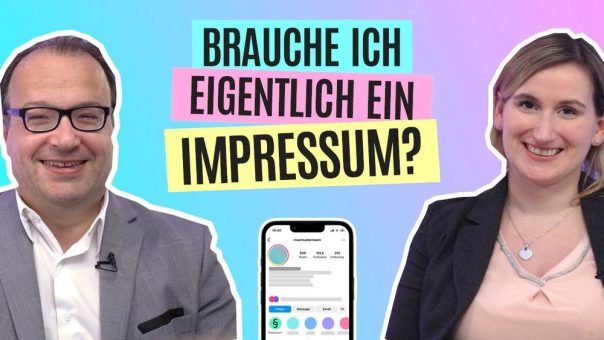 YouTube-Kanal „medien.recht.einfach“: Neues Video zur Impressumspflicht abrufbar