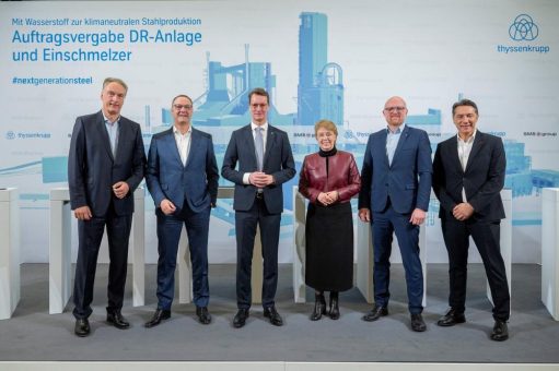 thyssenkrupp Steel vergibt Milliardenauftrag für Direktreduktionsanlage an SMS group: Start eines der weltweit größten industriellen Dekarbonisierungsprojekte