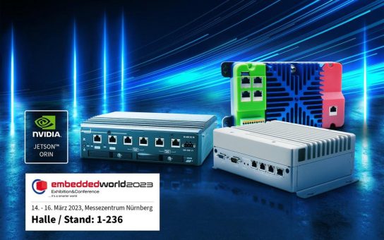 Hardware mit NVIDIA® Jetson Orin™ und Intel® Core™ 12th/13th Gen.  auf der embedded world 2023