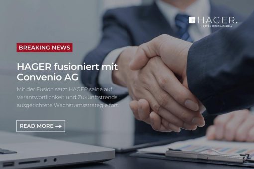 Executive Search Experte HAGER weiter auf Expansionskurs – Fusion mit Personalberatung Convenio AG