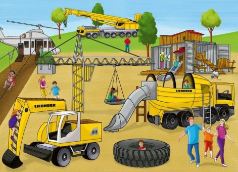 Ravensburger Spieleland baut außergewöhnlichen Liebherr-Erlebnisspielplatz