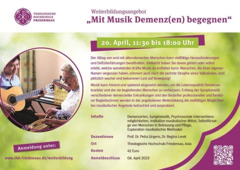 Weiterbildung „Mit Musik Demenz(en) begegnen“