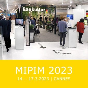 „GERMAN PAVILION. Excellence in Architecture“  zum 14. Mal auf der MIPIM: Deutsche Architektinnen und Architekten präsentieren ihre Projekte in Cannes