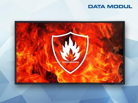 DATA MODUL präsentiert brandverhaltensoptimierte Monitore in verschiedenen Größen