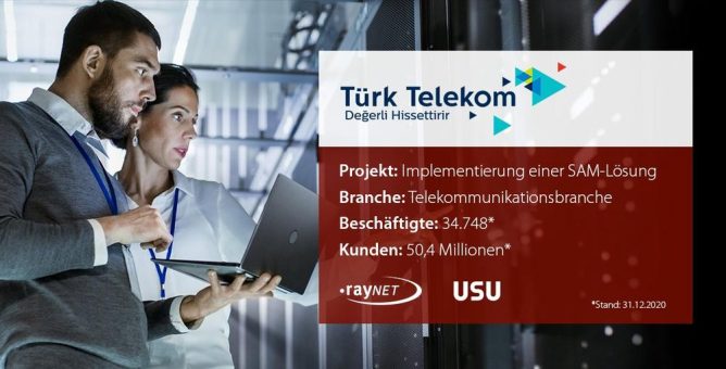 Türk Telekom implementiert Raynet- & USU-Technologie für erfolgreiches Software Asset Management