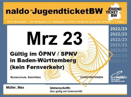 JugendticketBW im naldo erfolgreich gestartet