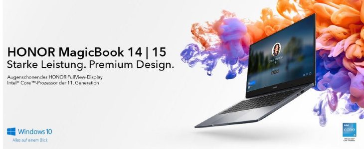 HONOR präsentiert leistungsstarke und kompakte HONOR MagicBook-Serie mit neuestem Intel Core-Prozessor der 11. Generation