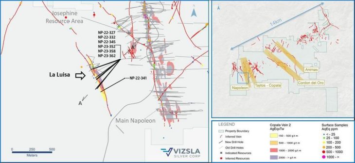 Vizsla Silver erweitert hochgradige Mineralisierung bei La Luisa; durchschneidet 4.227 g/t AgEq auf 2,30 Metern