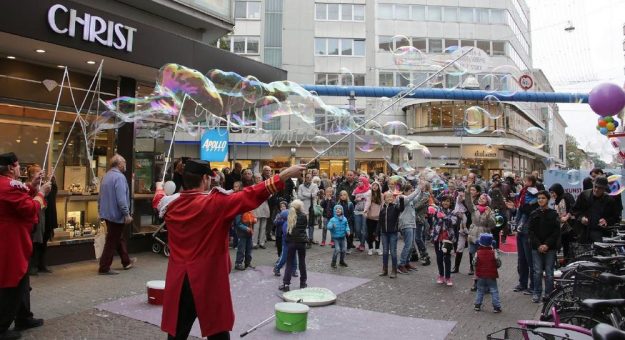 Die Karlsruher Innenstadt feiert