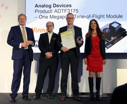 Time-of-Flight-Modul ADTF3175 von Analog Devices erhält „embedded award“ auf der embedded world 2023