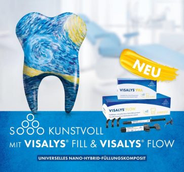 Neue Füllungskomposite Visalys® Fill & Visalys® Flow bieten einfache Farbauswahl