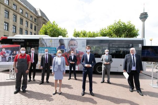 Bus und Bahn sind auch in Corona-Zeiten eine saubere Sache! Das Land Nordrhein-Westfalen, Kommunen und Verkehrsunternehmen beteiligen sich an bundesweiter Vertrauenskampagne