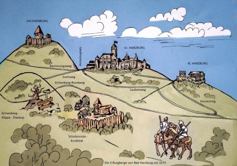 Wanderung über die drei Burgberge Bad Harzburgs