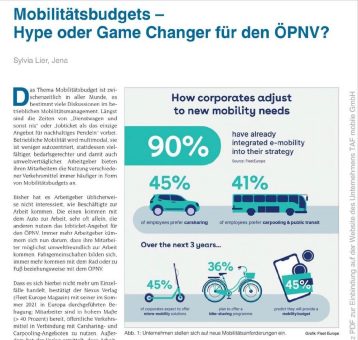 Mobilitätsbudgets – Hype oder Game Changer für den ÖPNV?