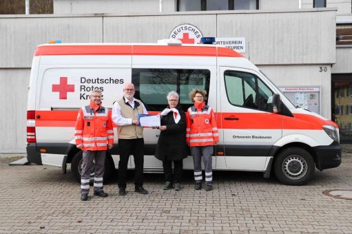 Finanzspritze für das Rote Kreuz: Rehm Thermal Systems unterstützt den DRK-Ortsverein Blaubeuren