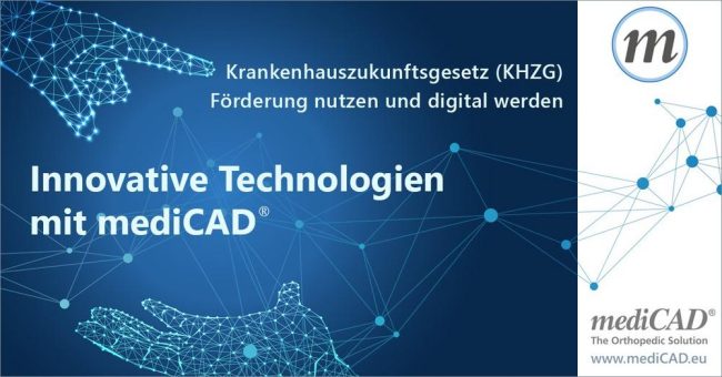 Krankenhauszukunftsgesetz (KHZG) – mediCAD® Leistungen sind förderfähig!