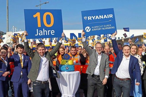 10 Jahre Ryanair in Nürnberg – eine Erfolgsgeschichte