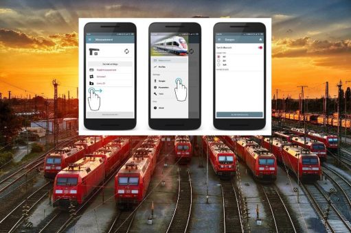 Einfach smart: Die mobile Android-Anwendung zur Messung der Radsatzparameter bei Zügen