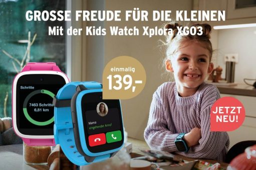 Ein Smartphone für die Kids – warum? Kids Watch Xplora XGO3 bei Tchibo MOBIL für 139 Euro.