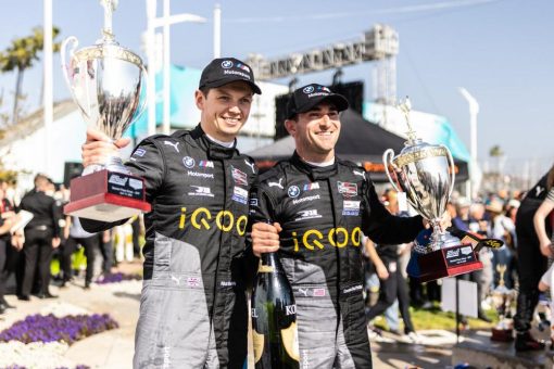 BMW M Team RLL holt im Sprintrennen in Long Beach den zweiten Podiumsplatz für den BMW M Hybrid V8 – Klassensieg für den BMW M4 GT3 von Paul Miller Racing.