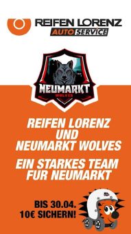 Reifen Lorenz kooperiert mit den Footballern der Neumarkt Wolves