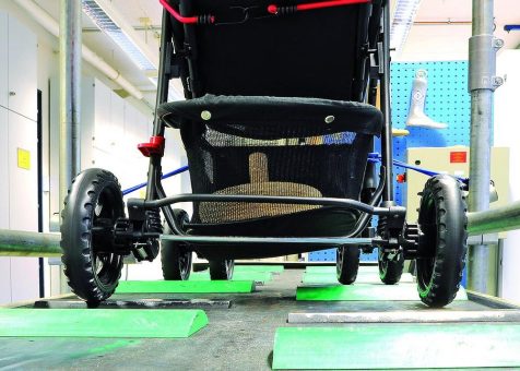 Kinderwagen: Mechanik soll robust und leichtgängig sein